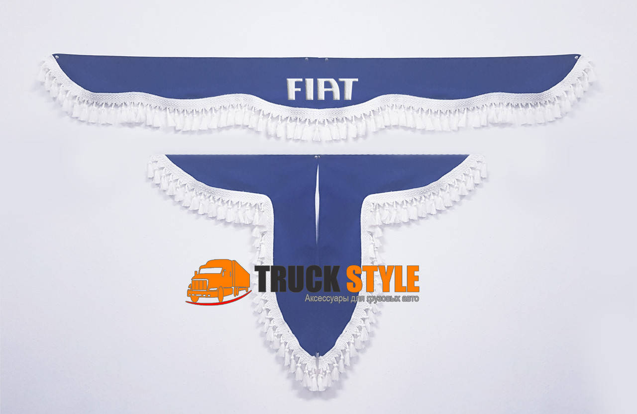 

Ламбрекен на лобовое скло + 2 угокли FIAT ФИАТ ( ламбрекены, шторы в кабину)