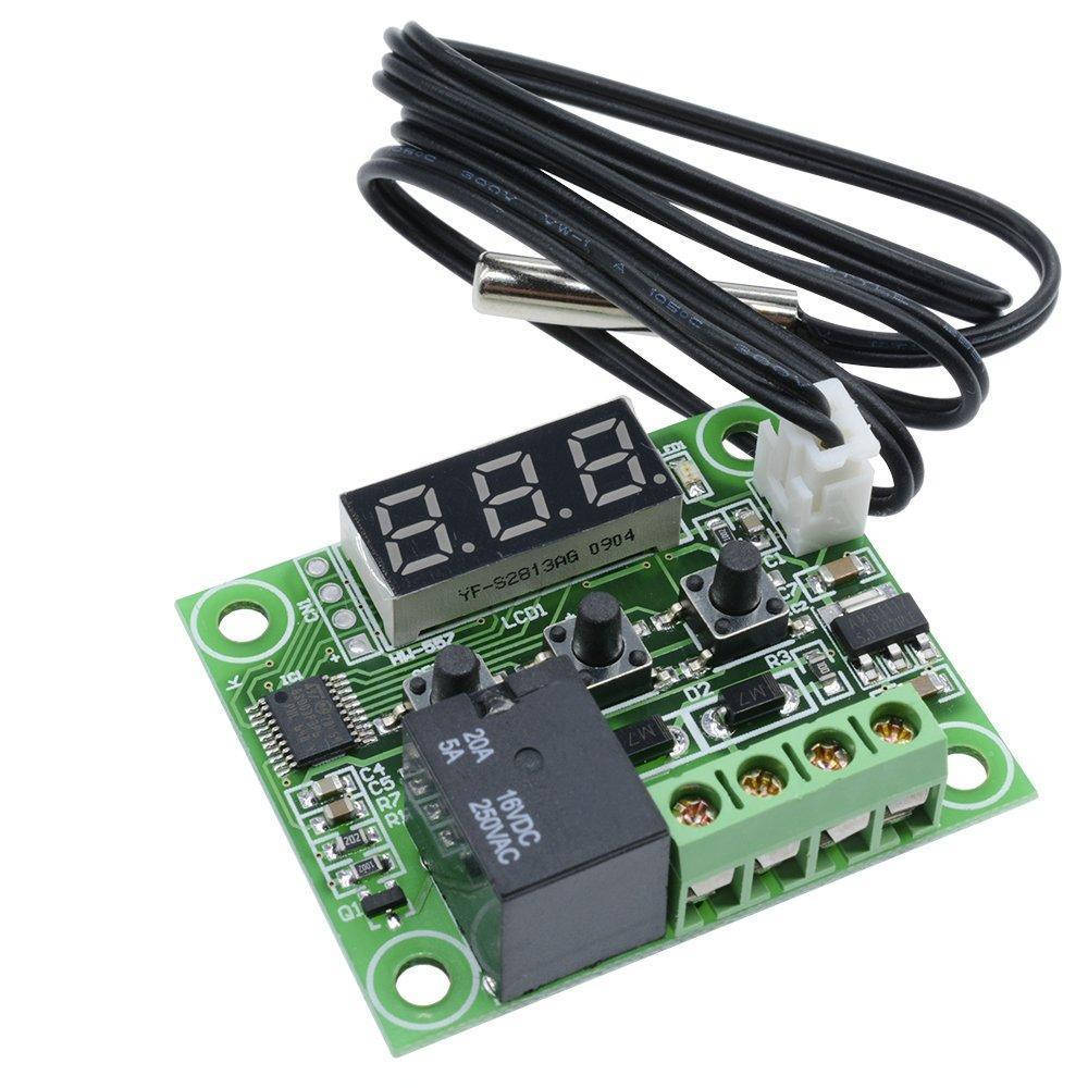 

Терморегулятор W1209 цифровой, термостат с реле 12V, Контроллер температуры