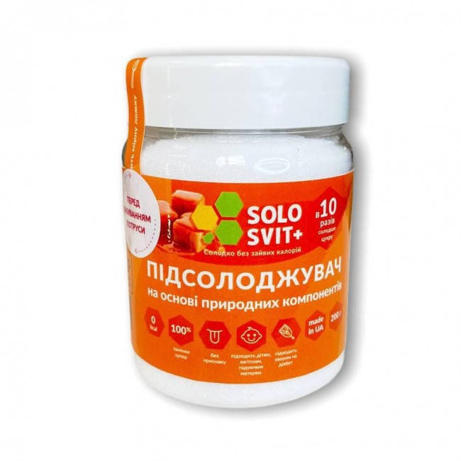 

Подсластитель "СолоСвит+", банка 200г