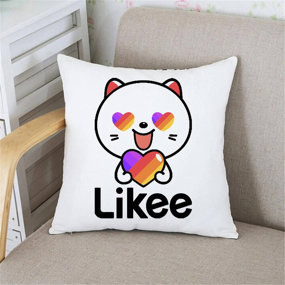 

Подушка Likee Лайки. Кіт Likee, Белый