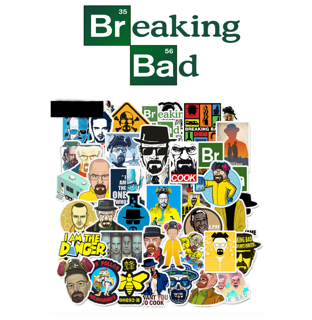 

Набор виниловых наклеек Во все тяжкие / Breaking Bad 25шт.