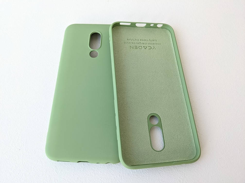 

Силиконовый чехол для Meizu 16th Мятный микрофибра soft touch