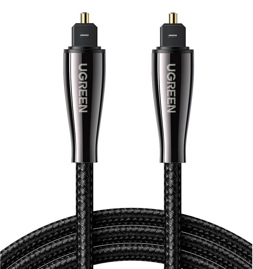 

Кабель аудио Ugreen Toslink оптический 4.2mm 2М Black (AV108), Черный
