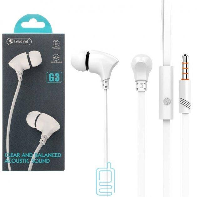 

Навушники провідні G3 CELEBRAT White, Белый