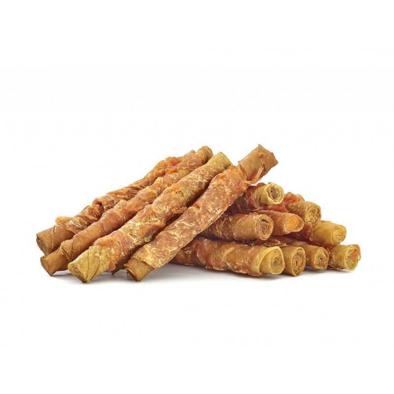 

Лакомства для собак SMACZAKI Копченые трубочки свиные с курицей 1 шт (LS-9153)