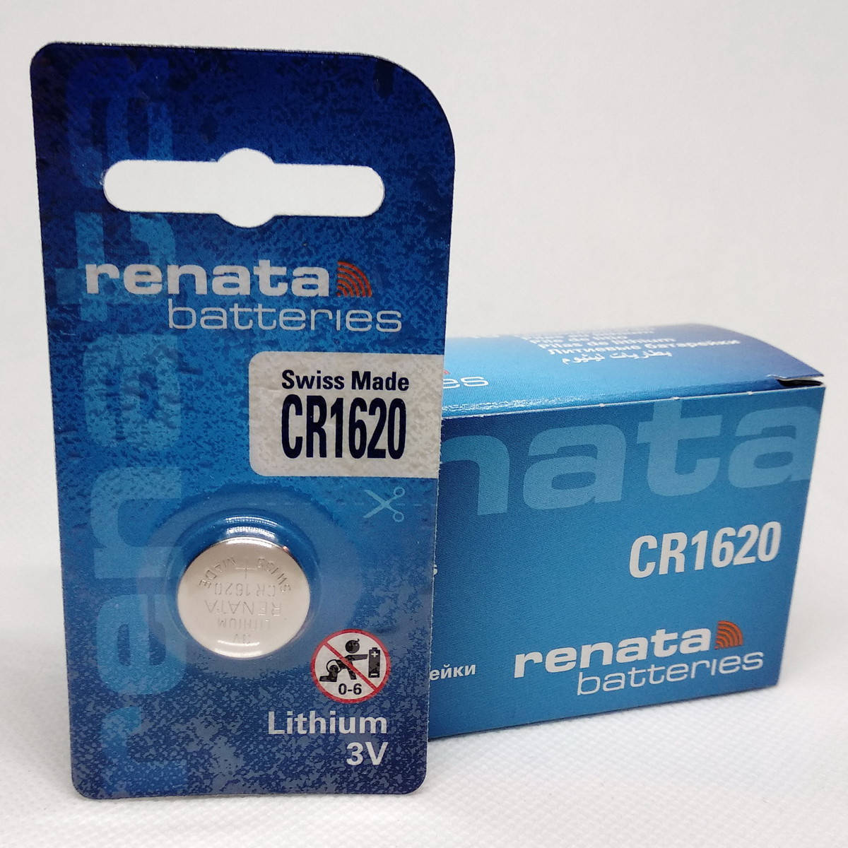 

Renata Lithium 3V Батарейка CR1620 Рената, литиевые батарейки 1620