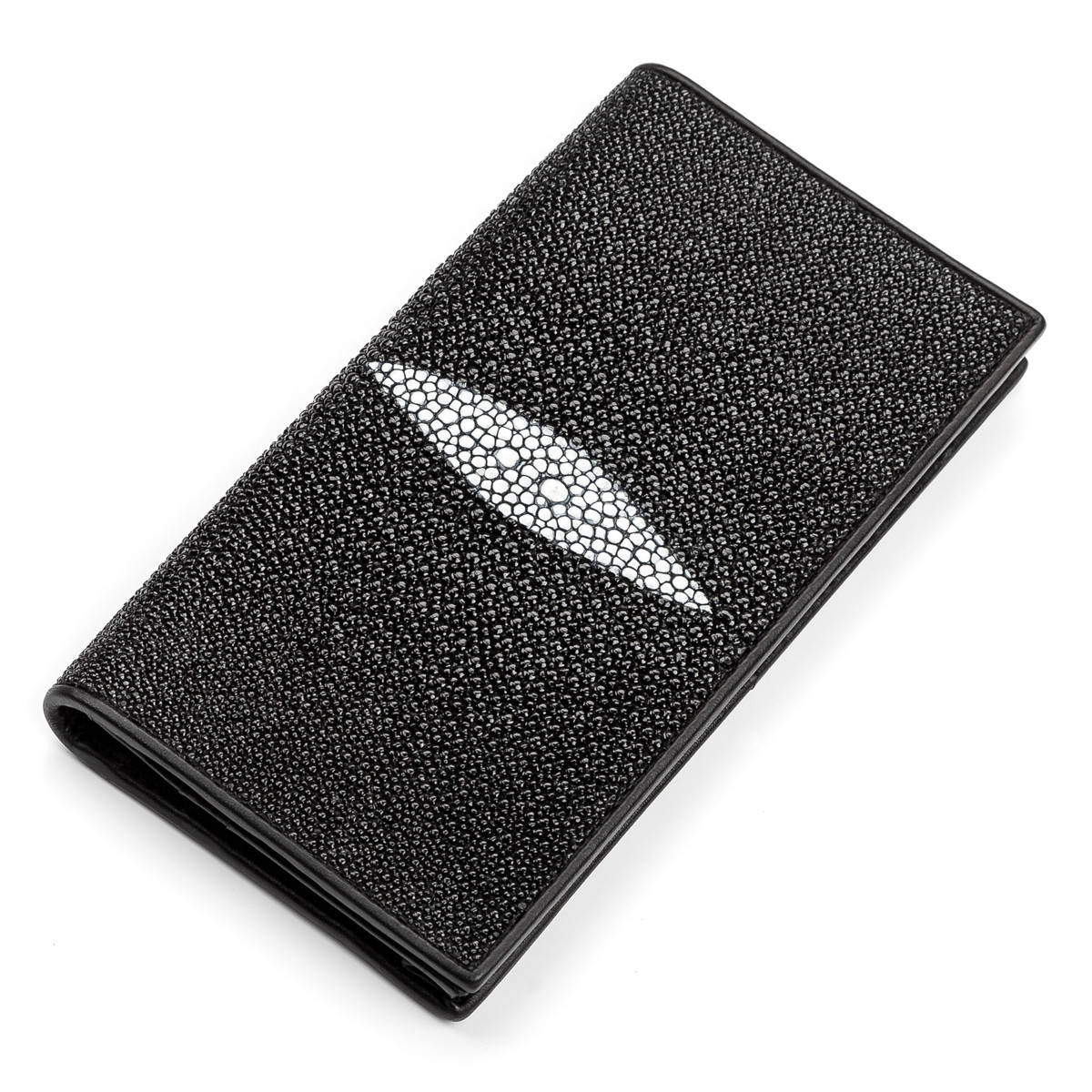 

Портмоне STINGRAY LEATHER 18098 из натуральной кожи морского ската Черное, Черный