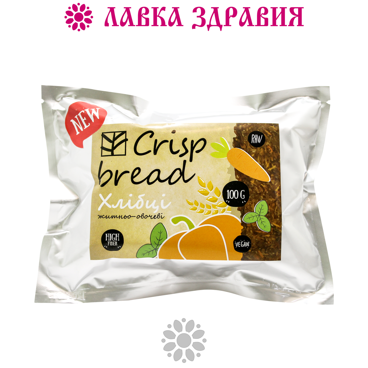 

Хлебцы ржано-овощные Crisp bread 100 г