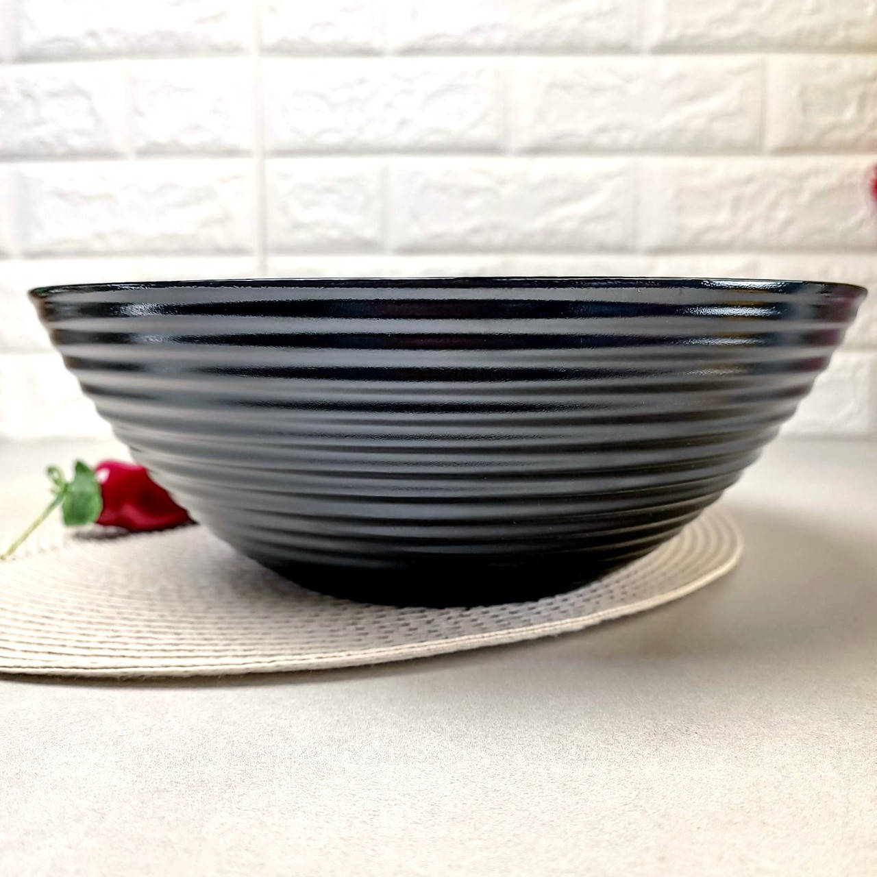 

Большой чёрный салатник Luminarc Harena Black 27 см (L8806), Черный