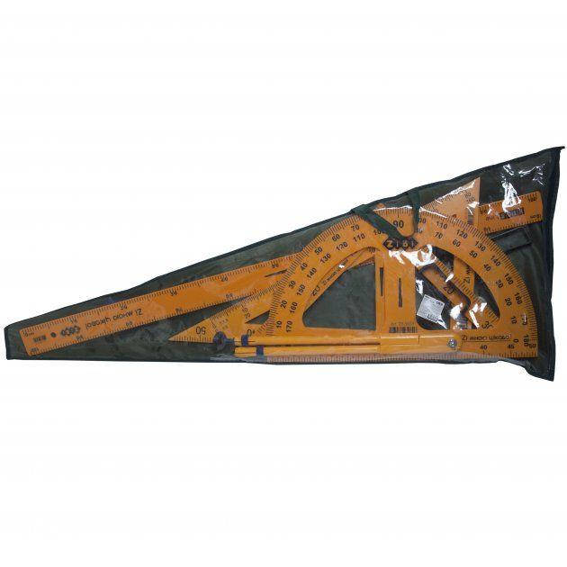 

Комплект измерительных приборов ZiBi Teacher Линейка + 2 Угольника + Циркуль + Транспортир желтый (ZB.5699)