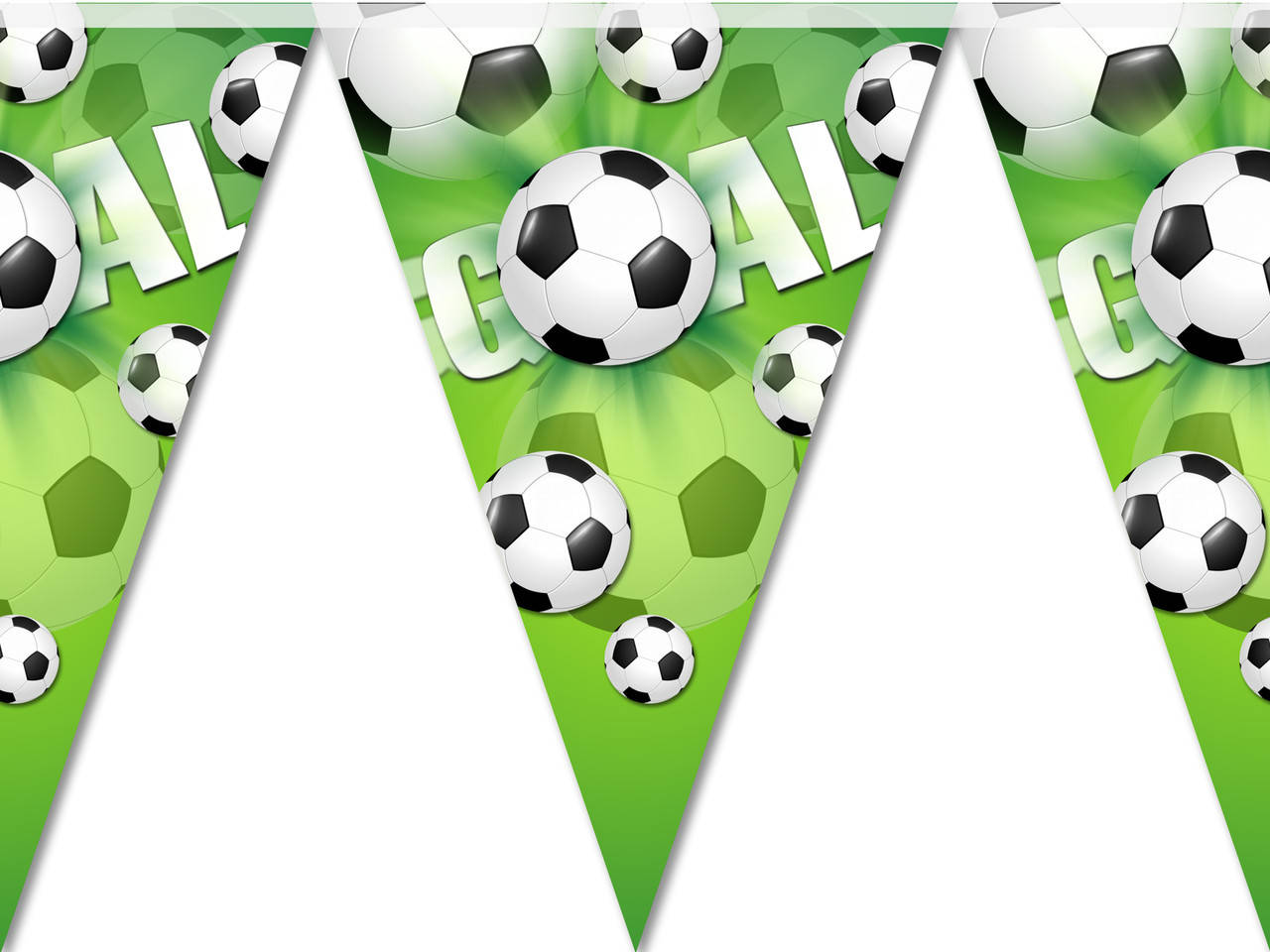 

Флажки-гирлянды 2м. (карнавальная гирлянда из флажков) вымпелы - Зеленый, Футбол