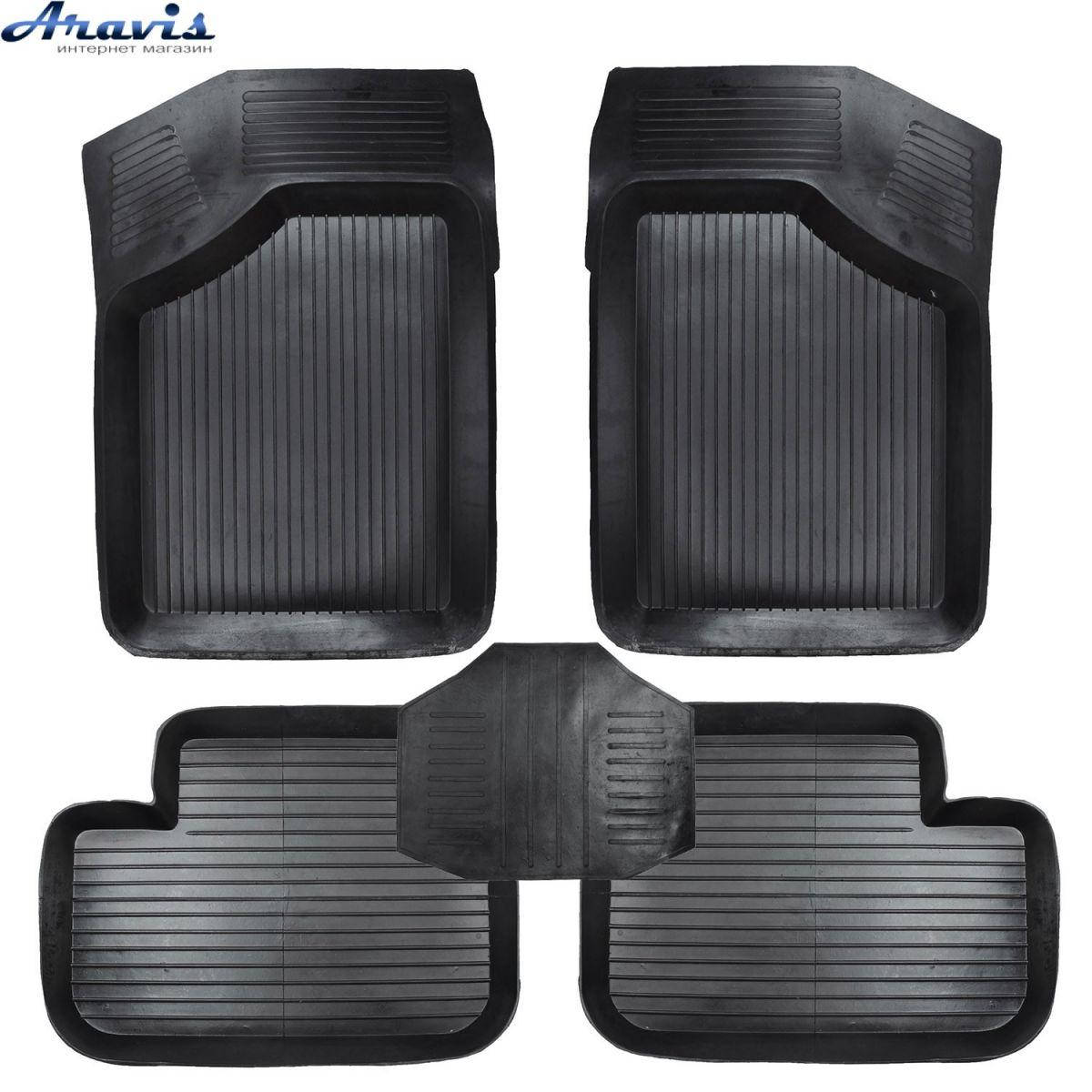 

Коврики автомобильные Lada 2108-21099/2113-2115 5шт корытом+перемычка Дубно, Черный