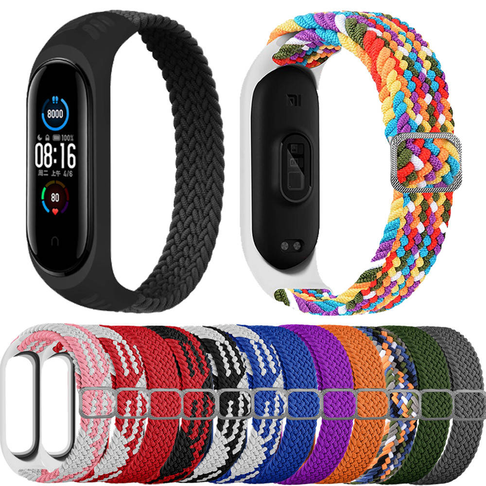 

Плетеный ремешок для Mi Band 4/3 solo loop