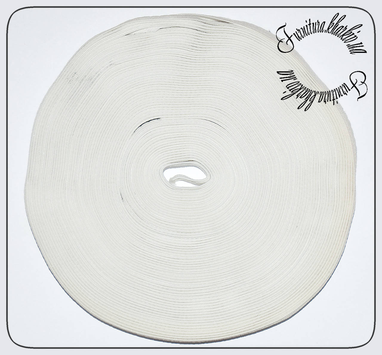 

Резинка 2см длина 20м белая., Белый