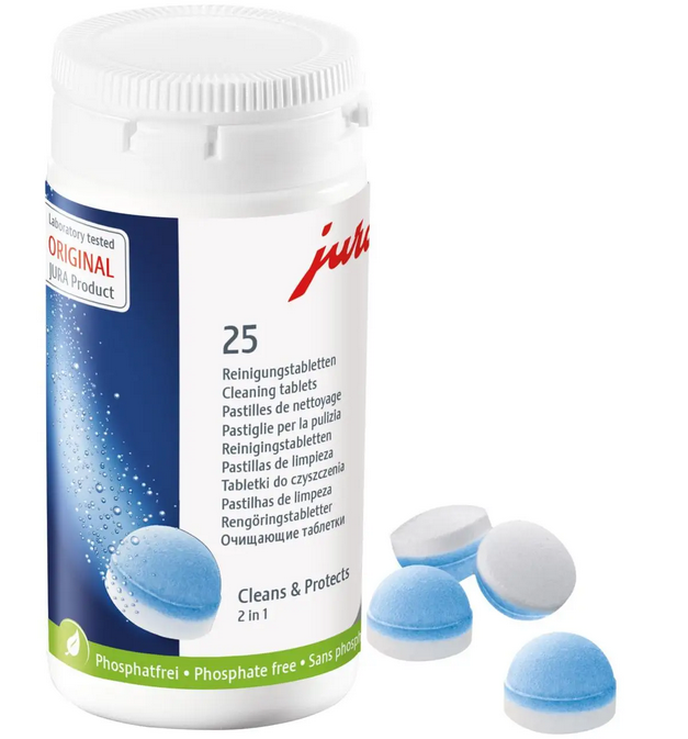 

Таблетки для очистки от кофейных масел/жиров кофемашин Jura, 25 шт