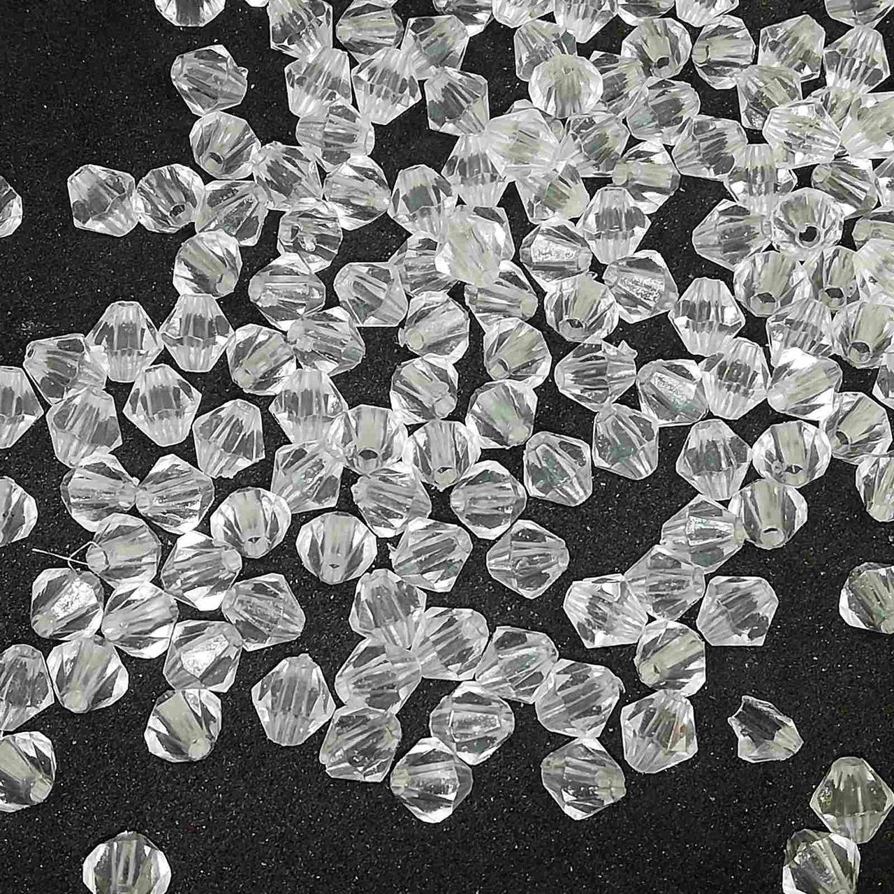 

Бусины акрил "Бконус" прозрачный 6 мм 500 грамм