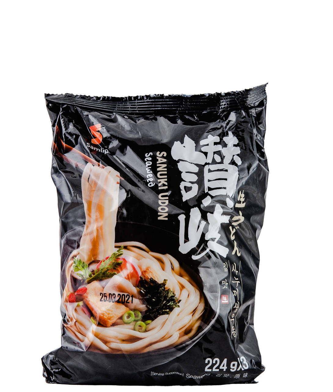

Лапша свежая Удон c водоростями Udon Seaweed SAMLIP 214 г x 3