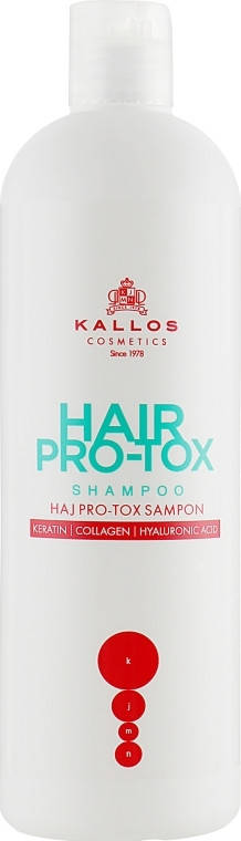 

Професійний шампунь для волосся Kallos KJMN Pro-Tox 1000ml, шампунь каллос,каллош,калош, калос протокс, protox
