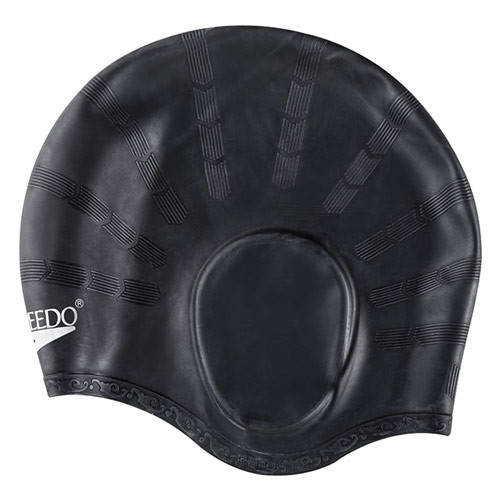 

Шапочка для бассейна женская черная с ушами Speedo SSC06