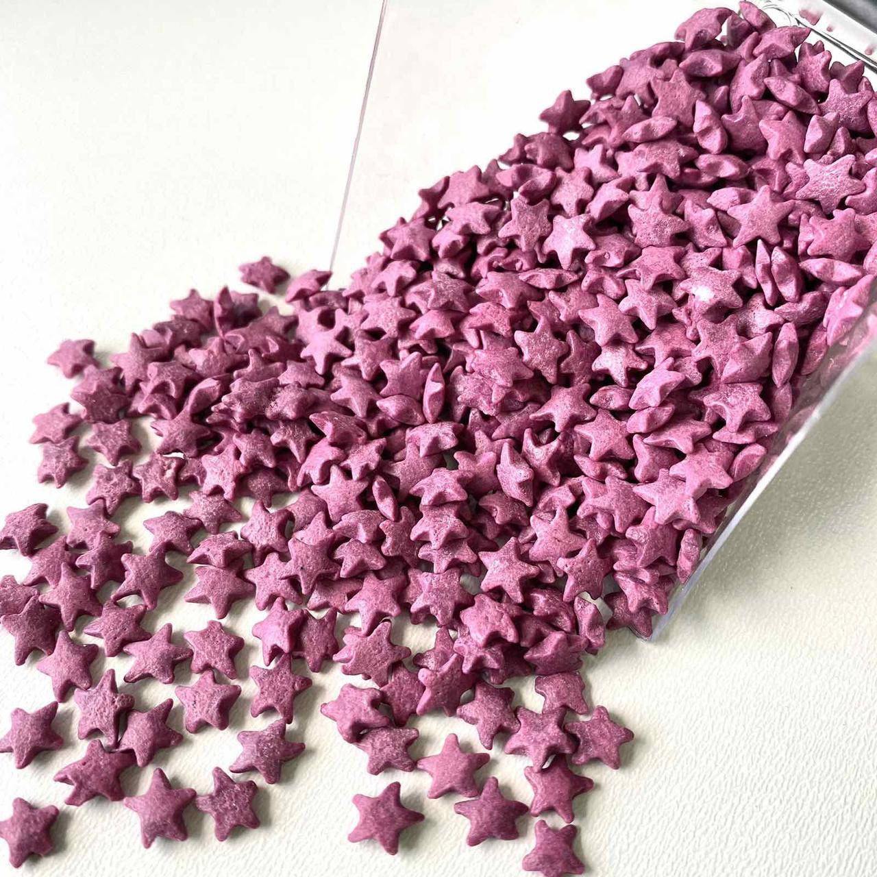 

Посыпка сахарная для кондитерских изделий Звездочки 50 грамм Лавандові