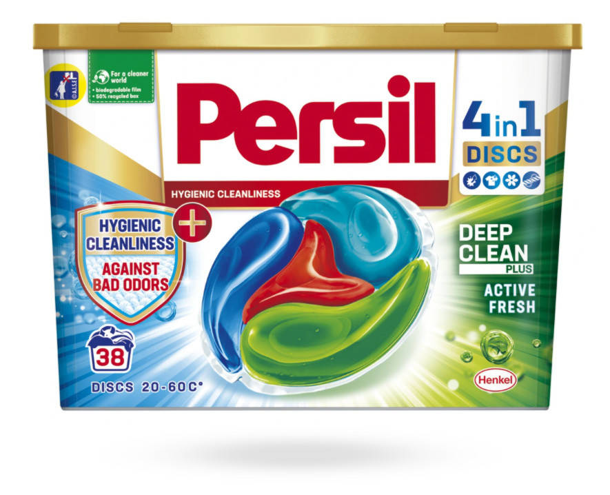 

Капсулы для стирки Persil Discs Нейтрализация плохого запаха 38 шт