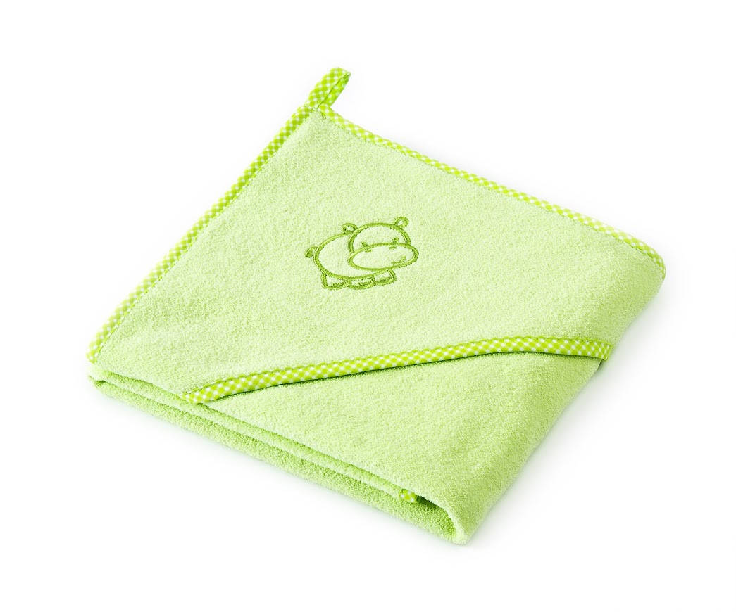 

Детское махровое полотенце Sensillo Hippo Green, Зелёный