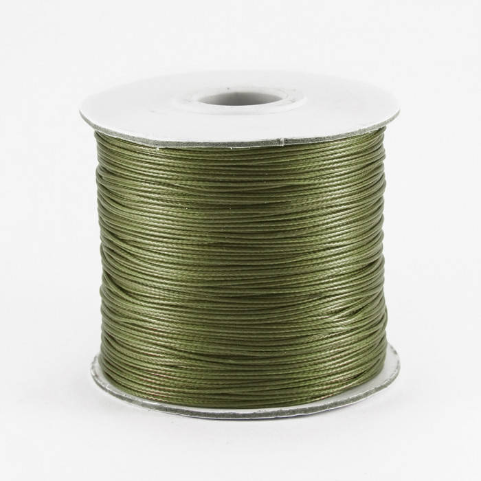 

Шнур Корейский, Вощеный Полиэстер, Темный Хаки, 0.8мм, 10м/уп