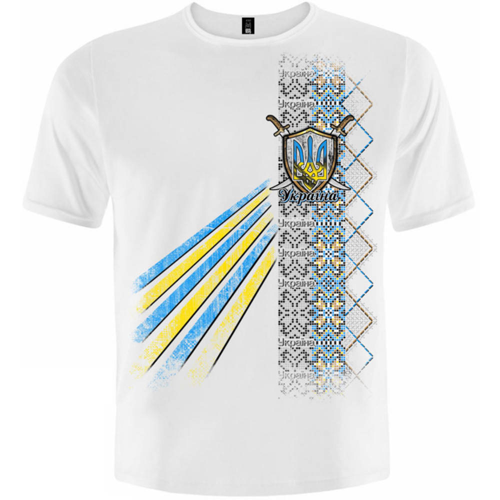 

Футболка Тризуб (Візерунок (біла футболка)), Размер 4XL (XXXL Euro)