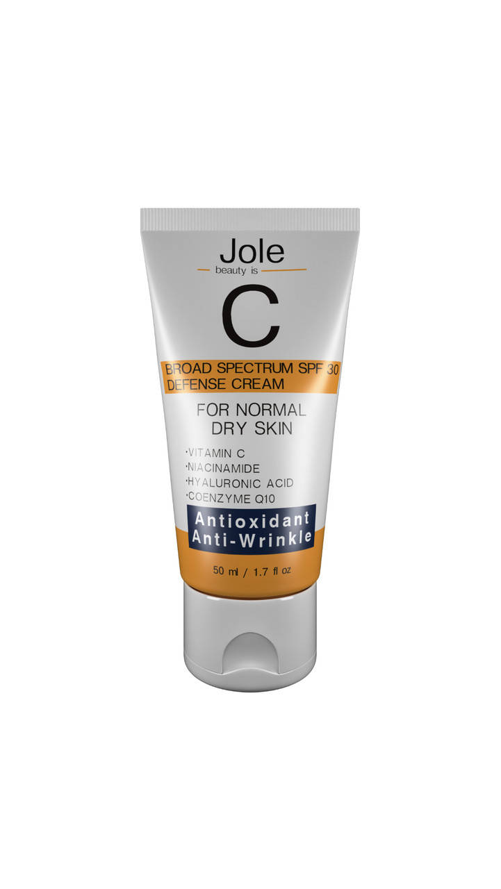 

СОЛНЦЕЗАЩИТНЫЙ КРЕМ ДЛЯ НОРМАЛЬНОЙ И СУХОЙ КОЖИ Jole SPF 30 - 50ml