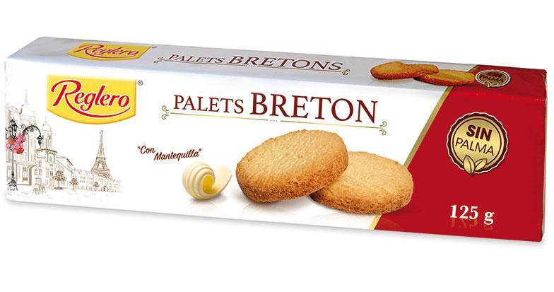 

Без пальмового масла печенье бисквитное Palets BRETONS Arluy Испания 125г