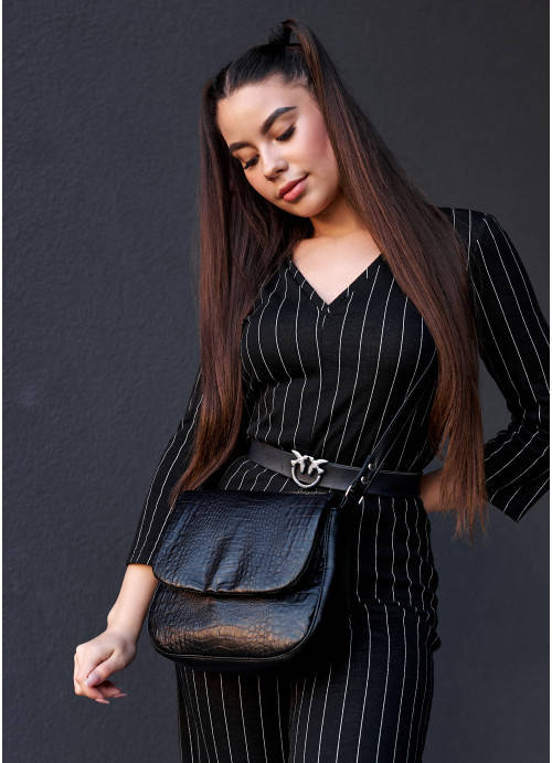 

Женская сумка Кросбоди Rose BZN принт крокодила