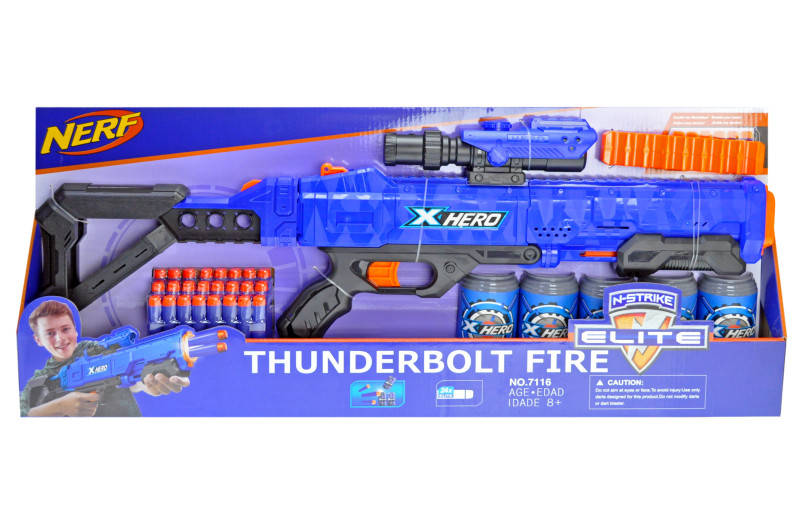 

Бластер автомат NERF Нерф на поролоновых патронах с мишенями 7116