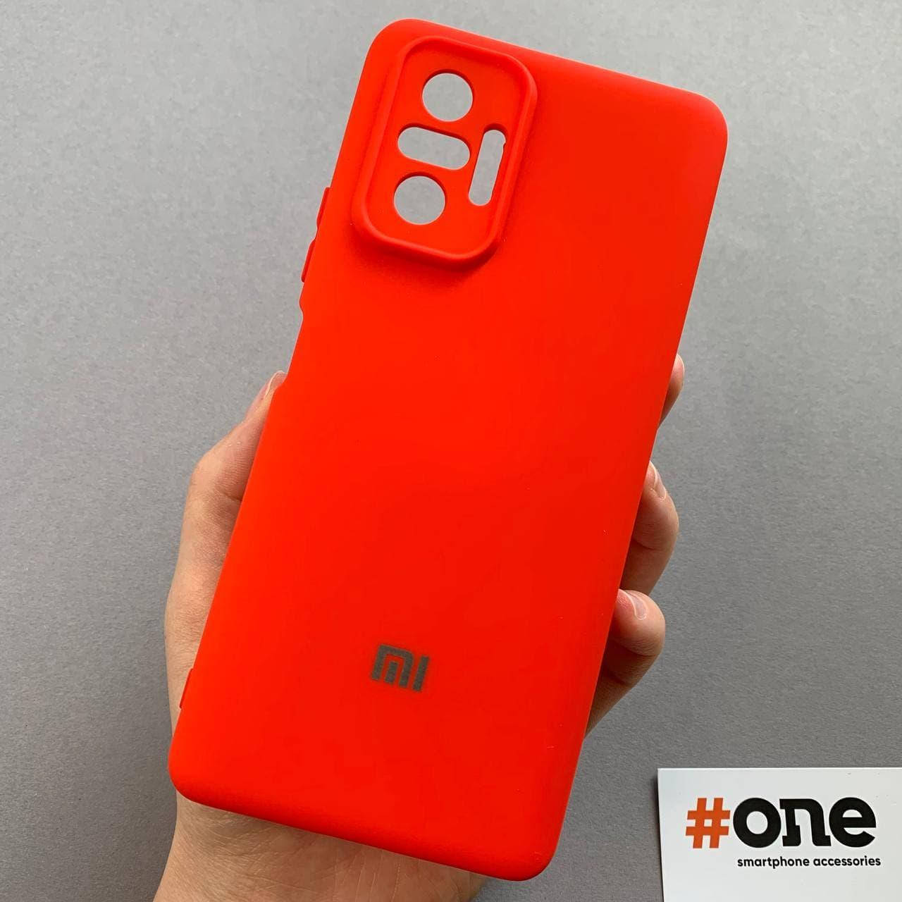 

Чехол для Xiaomi Redmi Note 10 Pro с микрофиброй с защитой для камеры чехол на сяоми нот 10 про красный CMR