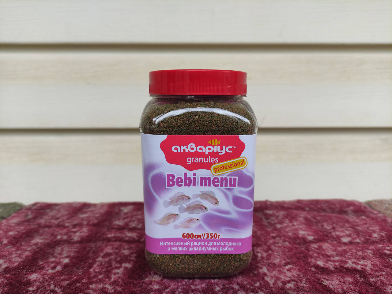 

Аквариус, Bebi Menu, Mini Granules 350 г, корм для мальков в гранулах