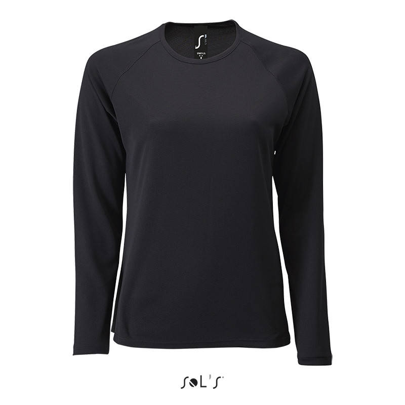 

Футболка спортивна жіноча SPORTY LSL WOMEN (чорний, L)