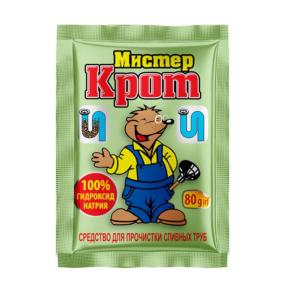 

Засіб для прочистки труб "Містер Кріт" 80г
