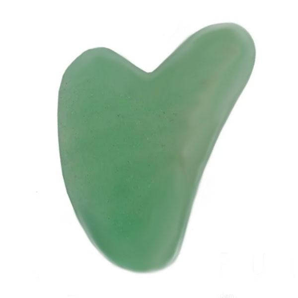 

Массажер-скребок ГуаШа из натурального камня Нефрит 6х8см