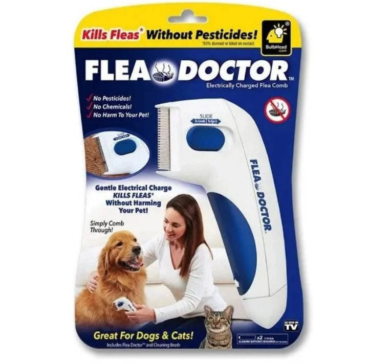 

Электрическая расческа Flea Doctor от блох для животных