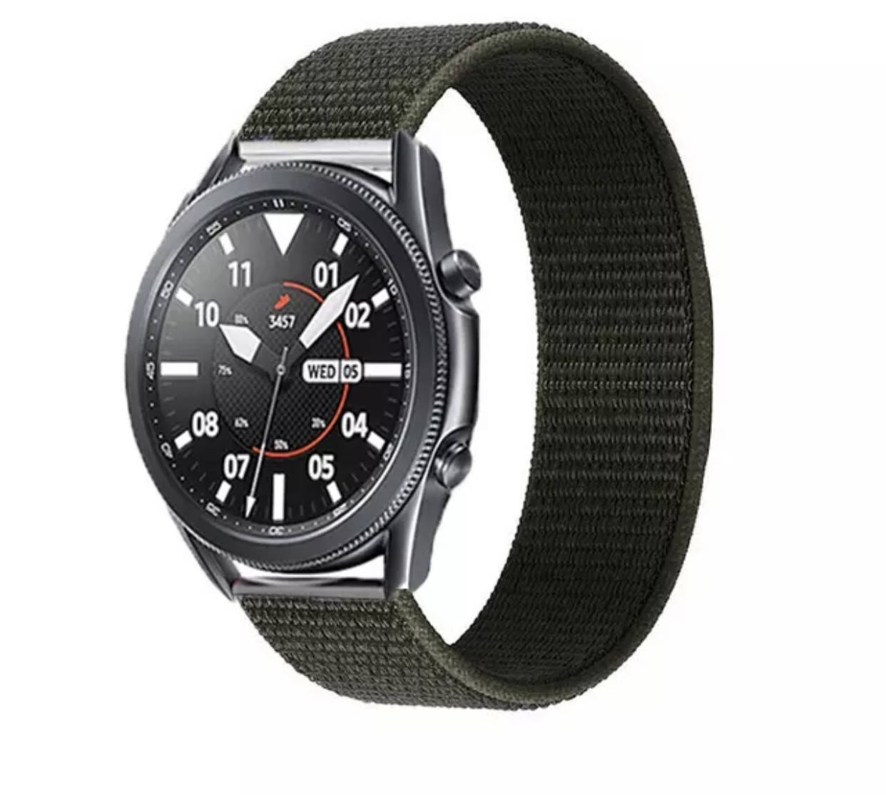 

Ремешок тканевый на липучке на часы Samsung Galaxy Watch 46 mm./Gear S3/Frontier