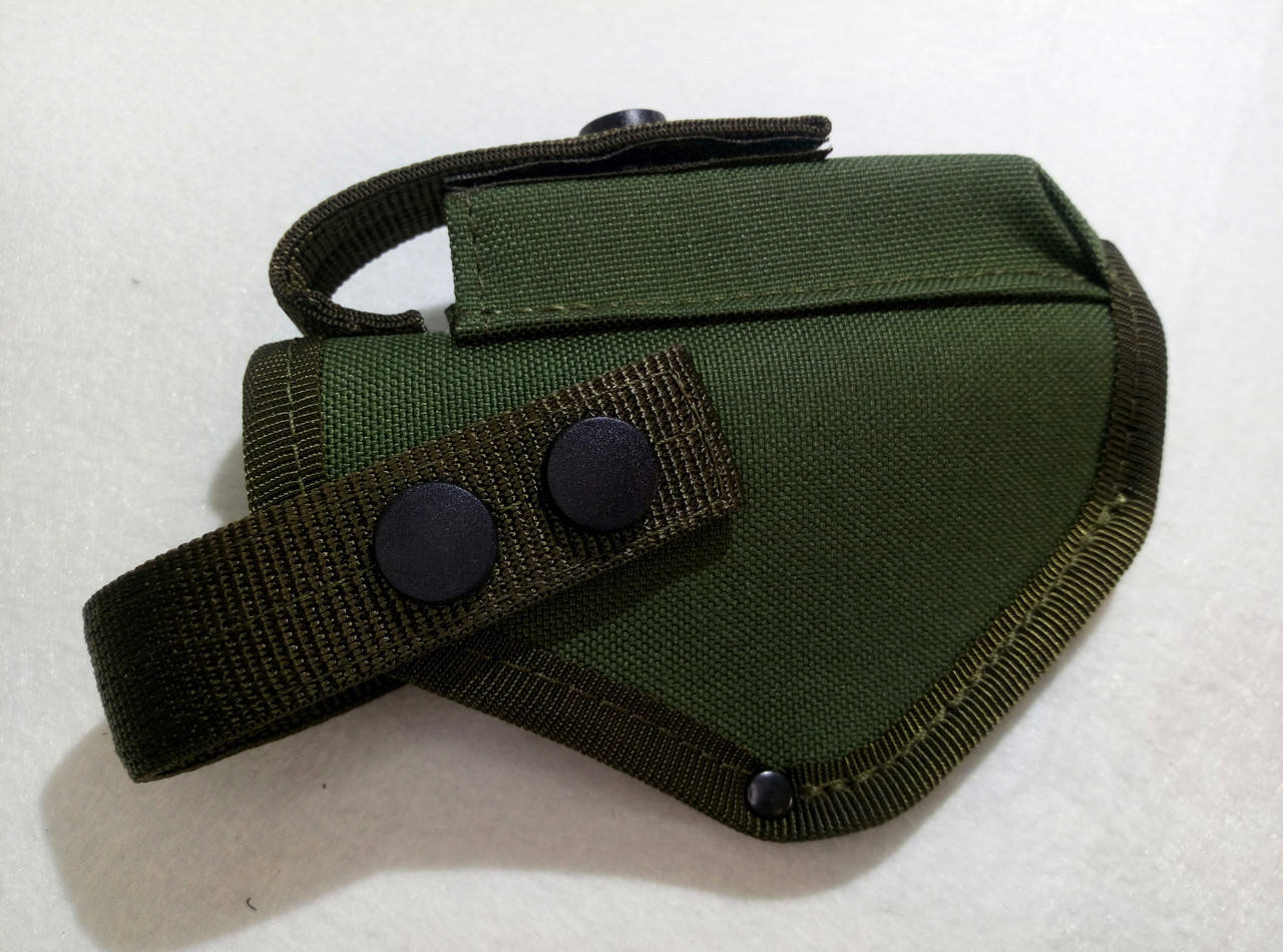 

Кобура поясная ПМ с чехлом под магазин Cordura 1000D, цвет олива, Черный
