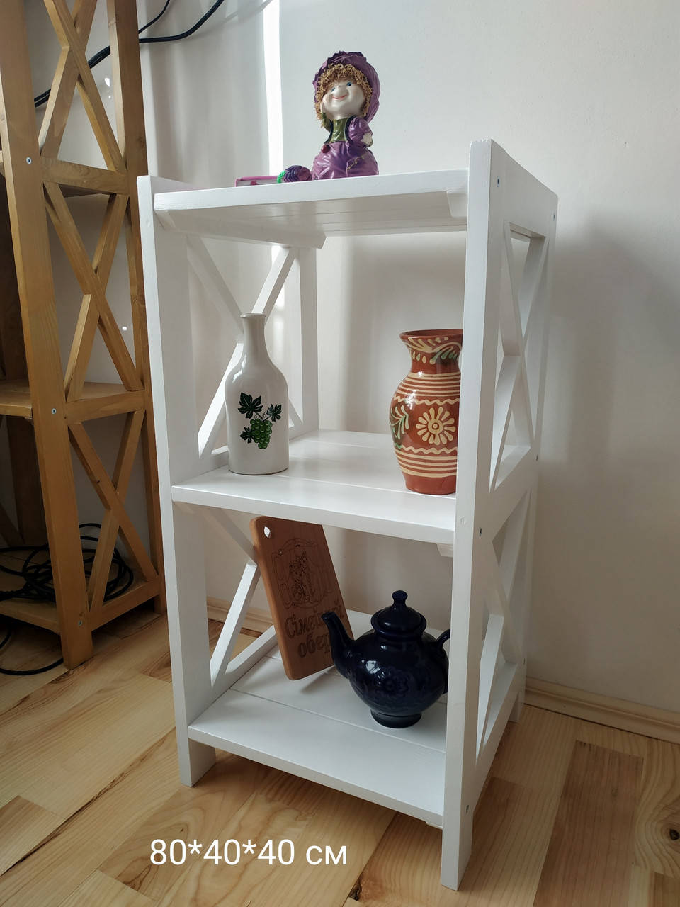

Етажерка на кухню 80*40*40см, массив дерева