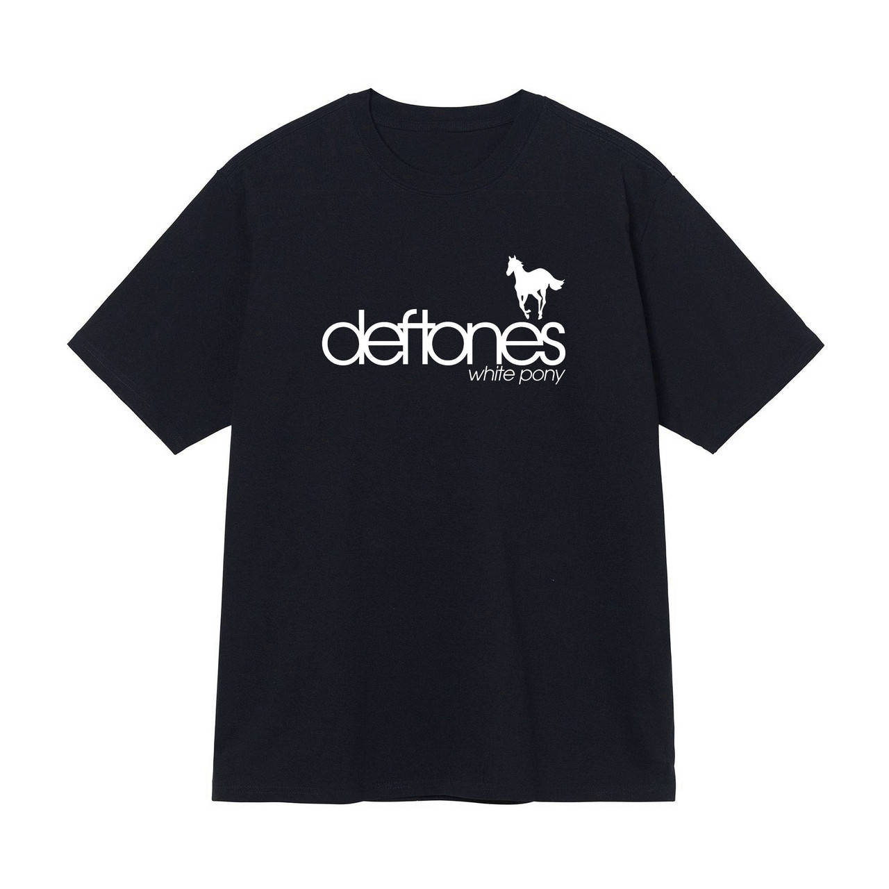 

Черная футболка Deftones Logo черные футболки Дефтонс унисекс