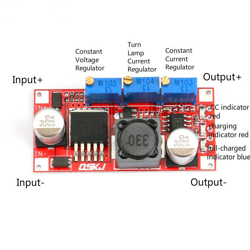

DC-DC понижающий преобразователь с рег. CC/CV/LED LM2596 3A
