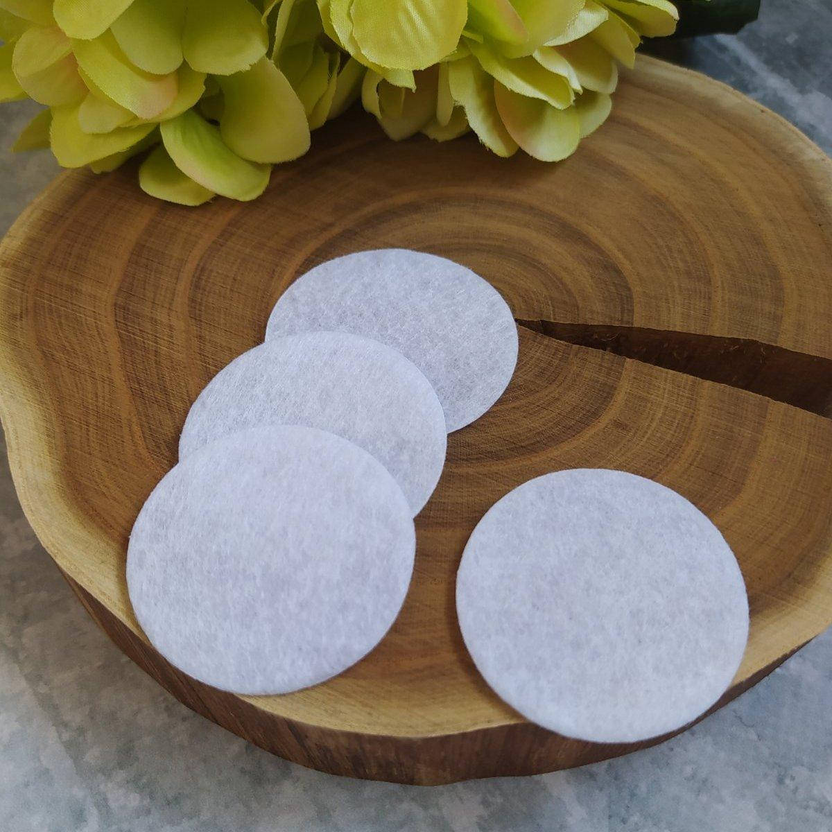 

Кружечок з фетру білий 4см