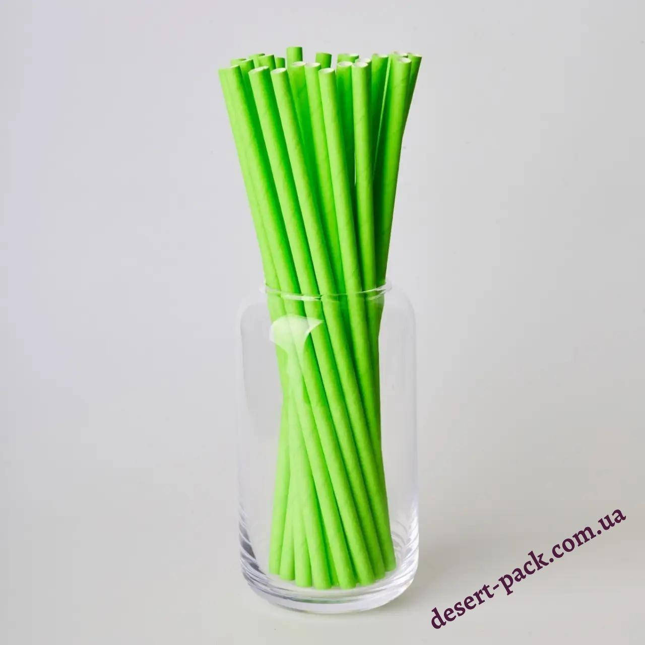 

Бумажные трубочки 200 мм (25 шт.) салатовые