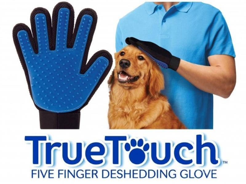 

Перчатка для вычесывания шерсти домашних животных True Touch Glove