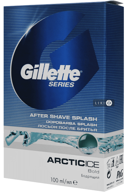 

Лосьон после бритья Gillette Series Arctic Ice Бодрящий 100 мл