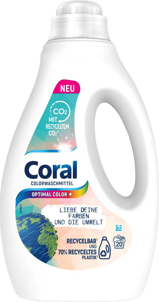 

Гель для стирки цветных вещей Optimal Color+ Coral, 1 л (Германия)