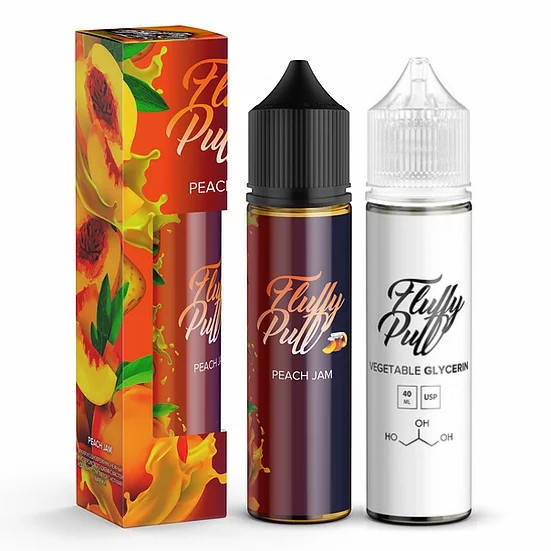 

Набор для самозамеса жидкости Fluffy Puff Peach Jam 60 мл. 0 мг/мл