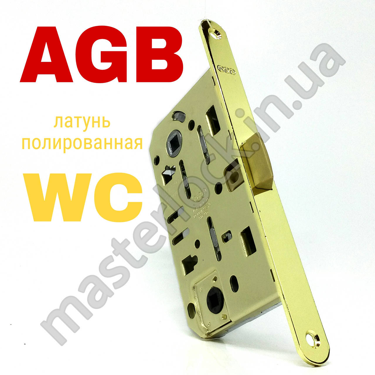 

Замок AGB межкомнатный WC латунь (золото) MEDIANA EVOLUTION